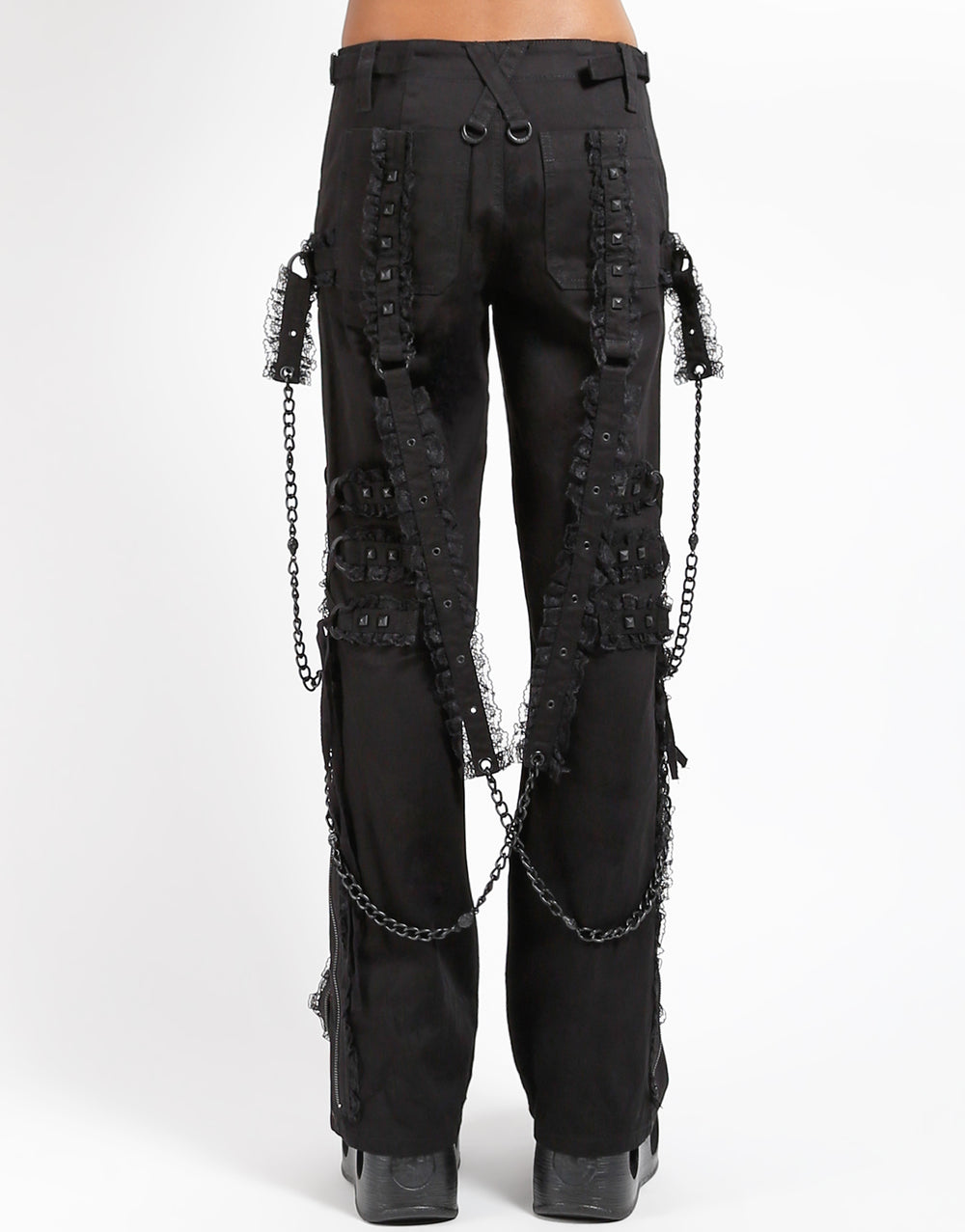 MIDNIGHT DARK STREET CHAIN PANT BLACK