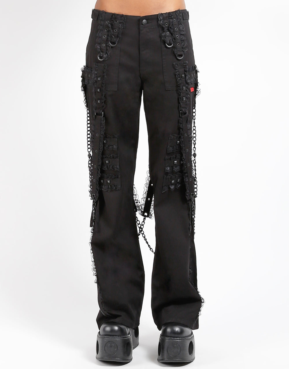 MIDNIGHT DARK STREET CHAIN PANT BLACK