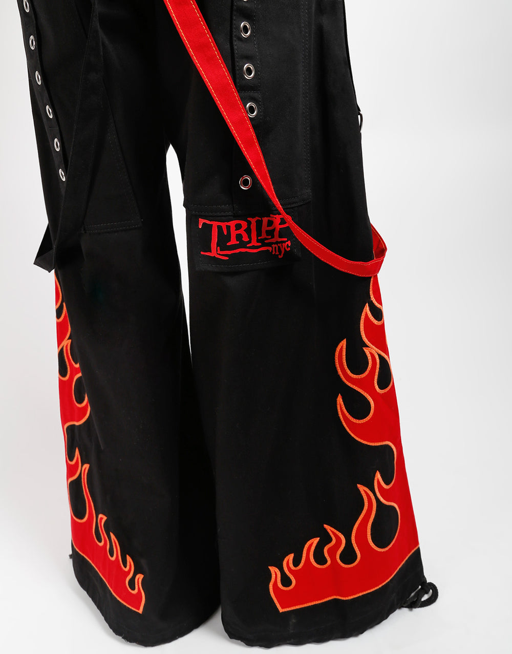 FLAME DARK STREET PANT RED