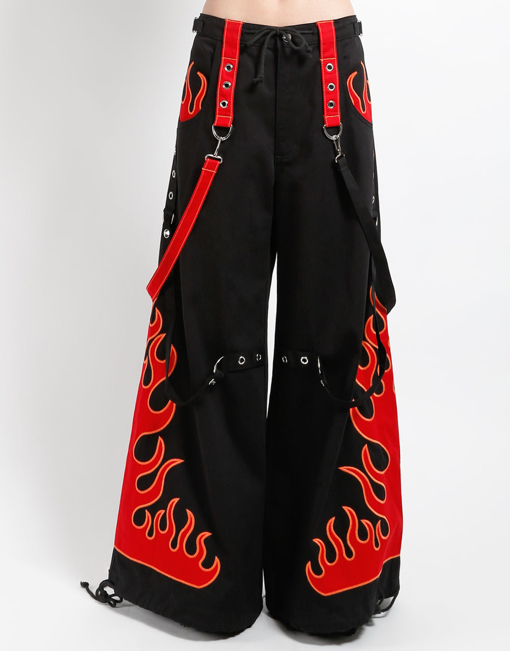 FLAME DARK STREET PANT RED