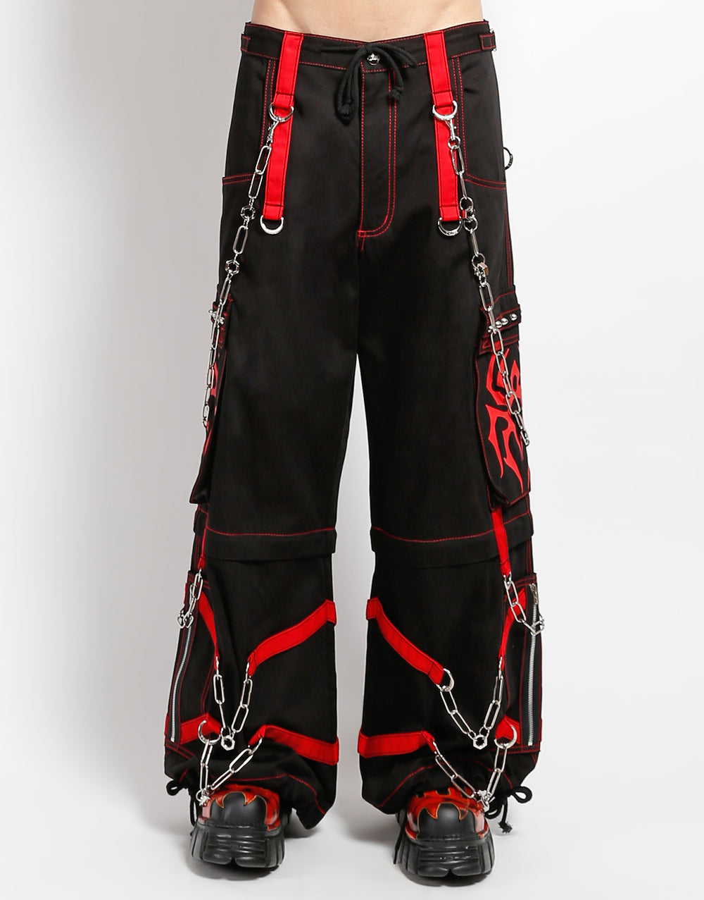 SPIDER ZIP OFF PANT RED