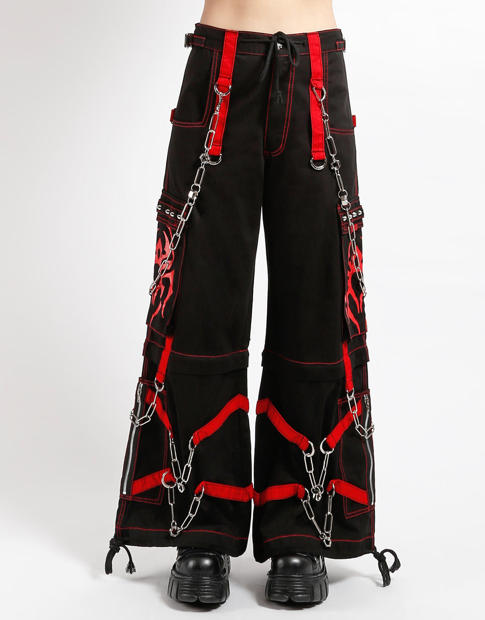 SPIDER ZIP OFF PANT RED