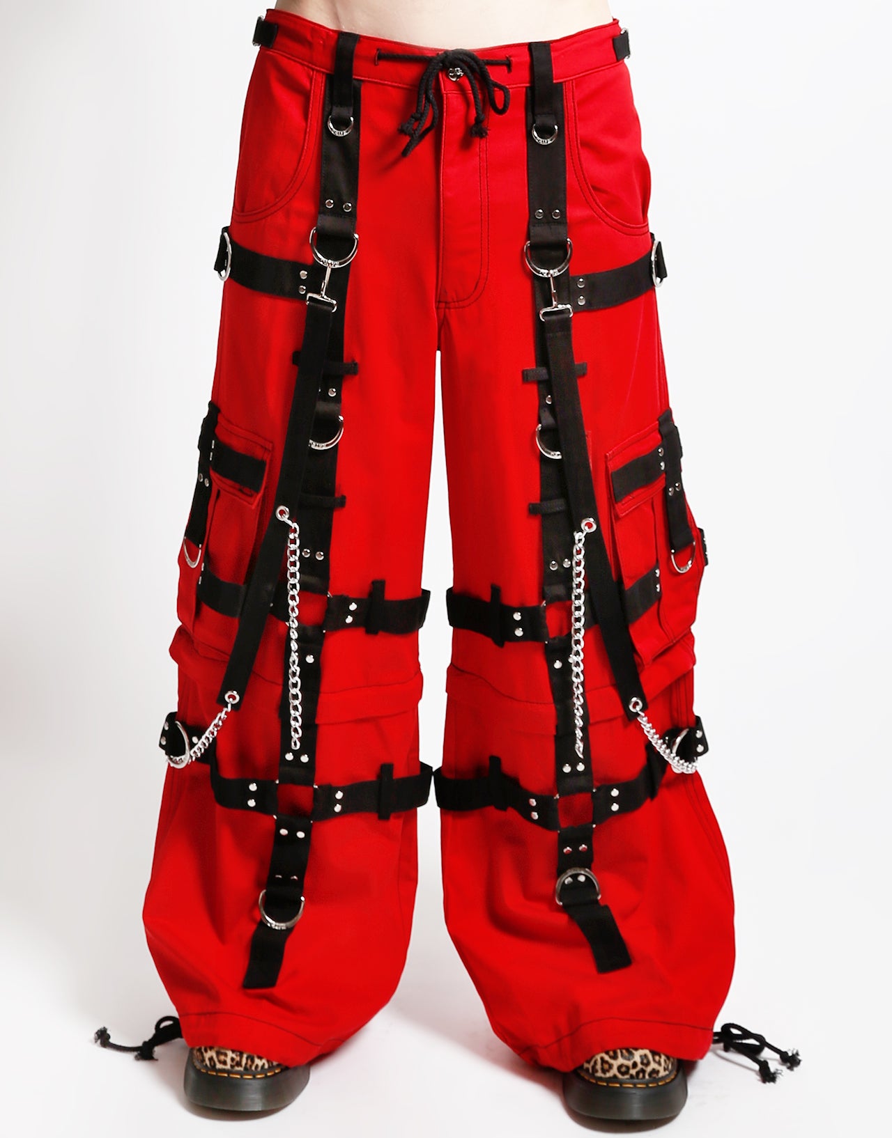HARNESS DARK STREET PANT RED/BLK