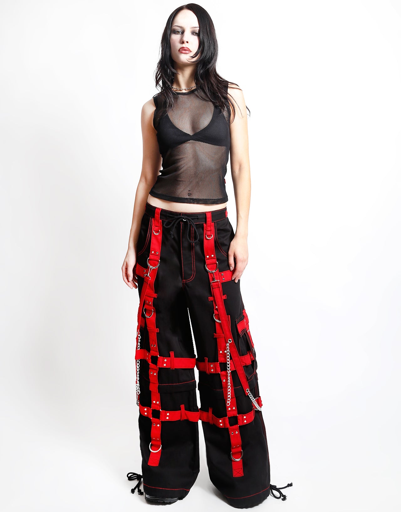 HARNESS DARK STREET PANT BLK/RED