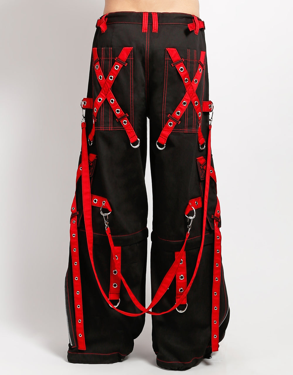 X-STRAP ZIP OFF PANT BLACK/RED