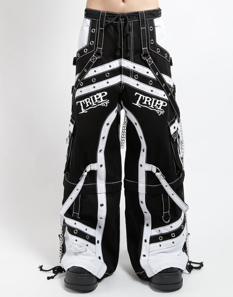 TRIPP NYC OFF TRACK PANT BLACK/WHITE - Main Image