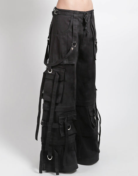 Tripp NYC Denim X Strap Pants [BLACK DENIM] – VampireFreaks