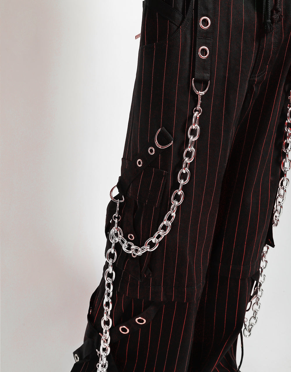 GODFATHER CHAIN PANT RED STRIPE