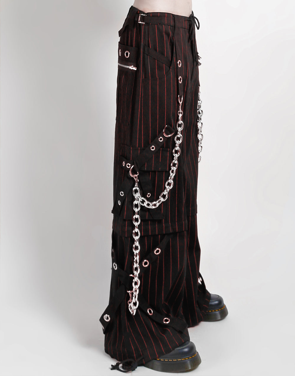 GODFATHER CHAIN PANT RED STRIPE