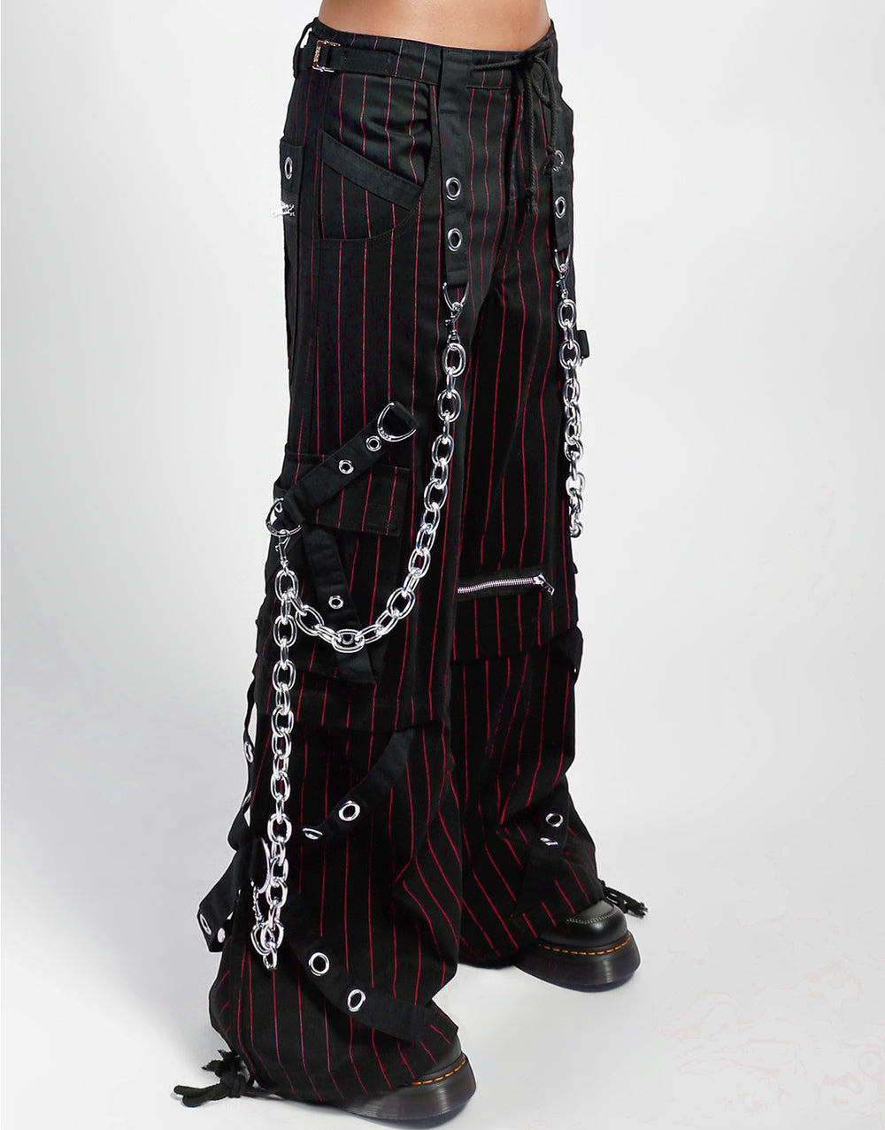 GODFATHER CHAIN PANT RED STRIPE