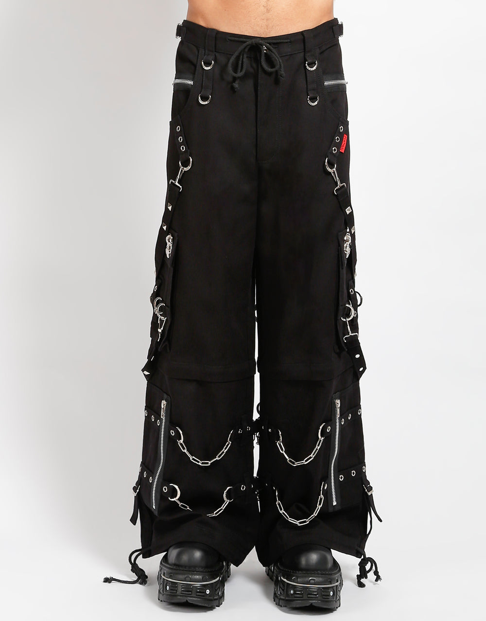 SKULL DENIM STUD PANT