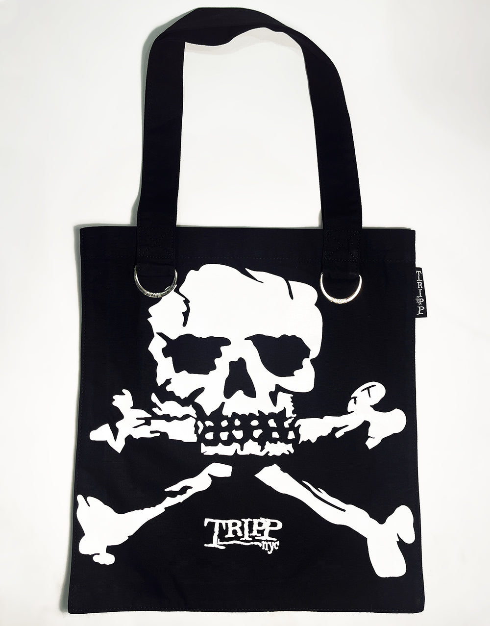 BIG WHITE SKULL LOGO TOTE