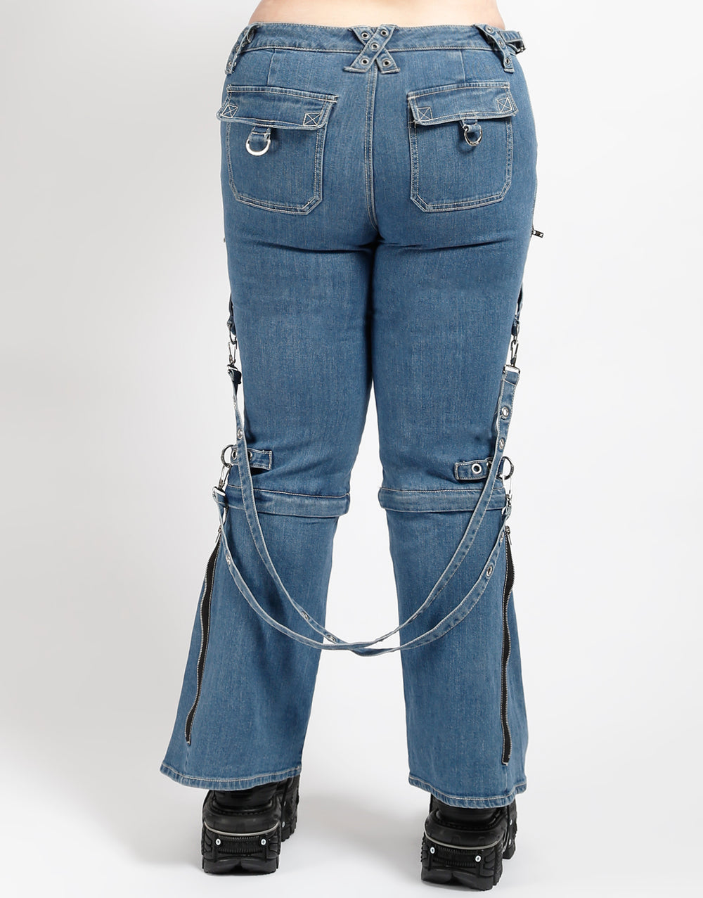 CURVE ZIP TO ZIP PANT LIGHT BLUE DENIM