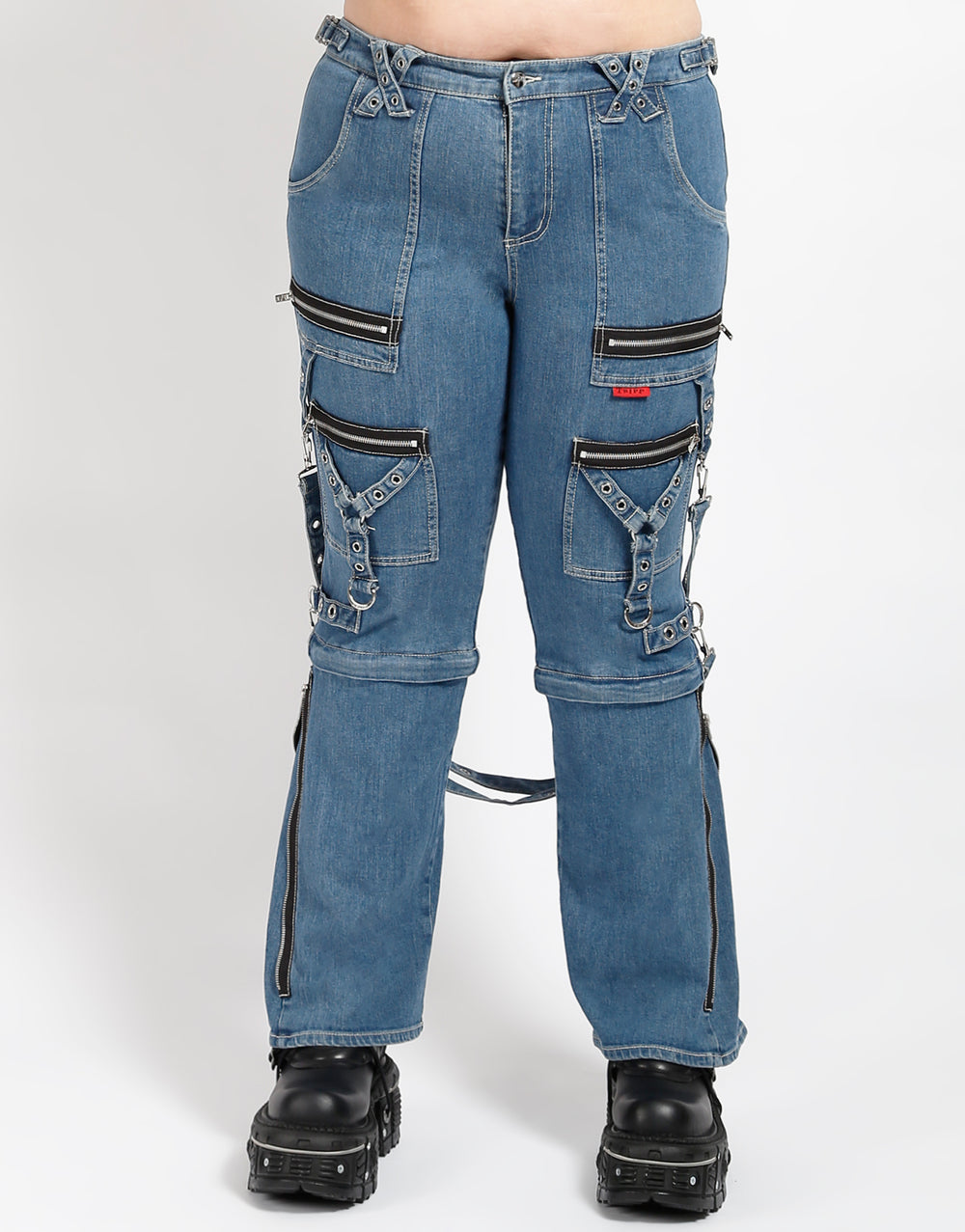 CURVE ZIP TO ZIP PANT LIGHT BLUE DENIM