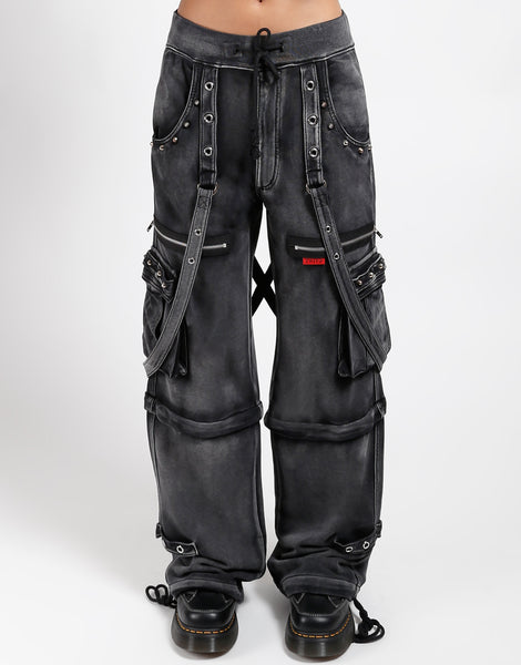 melt the lady tuck sweat pants【black】 TRIPP NYC - CRUSH SWEAT PANT - MECHANIC WASH
