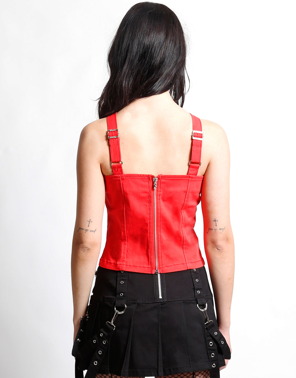 LACED UP CORSET RED