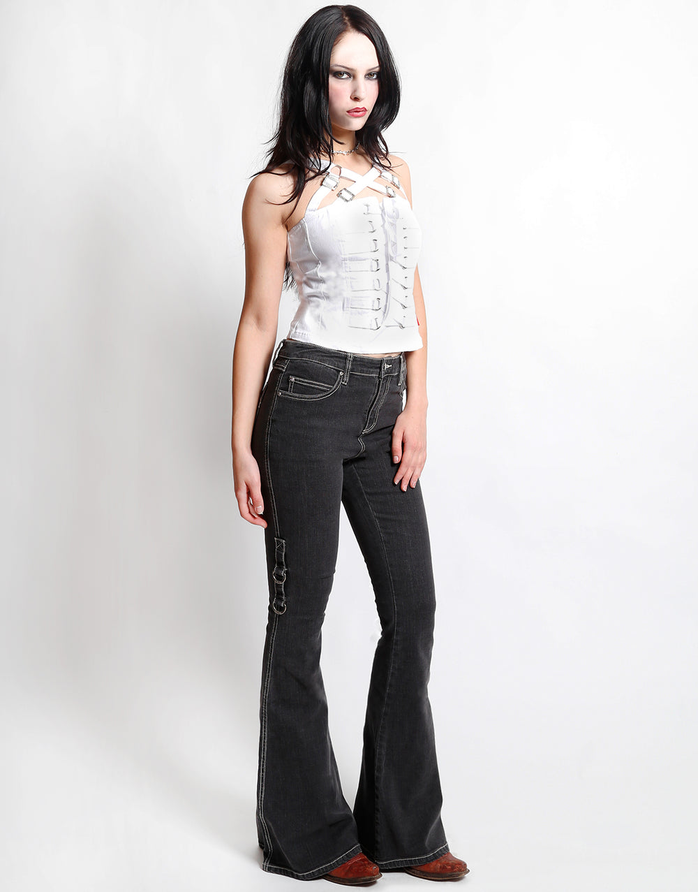 LACED UP CORSET WHITE