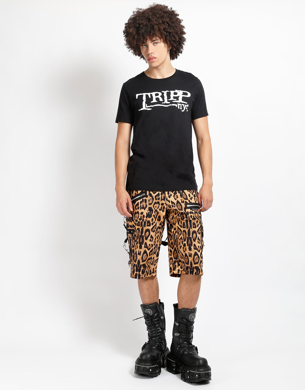 PUNK SHORT NAT LEOPARD