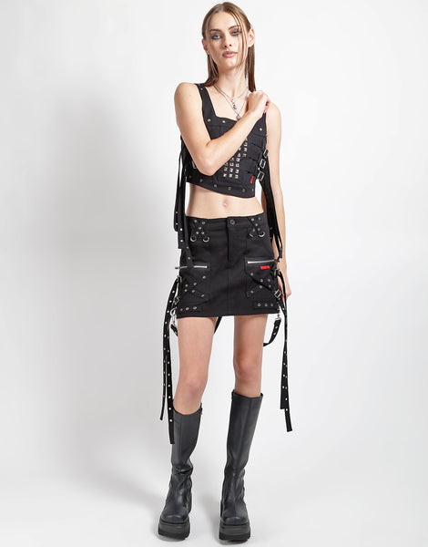 Y*o様 BAT ATTACK　STRENGTH SKIRT　TRIPP NYC TRIPP NYC - STRENGTH SKIRT BLACK DENIM