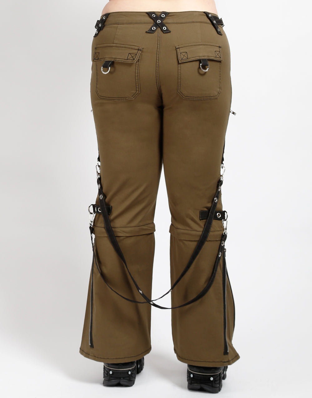 CURVE ZIP TO ZIP DARK STREET PANT ARMY