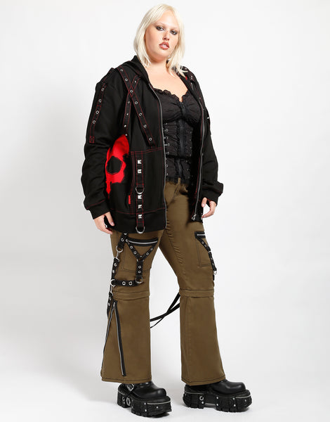 パンツ Painter Military Curve Pants TRIPP NYC - CURVE ZIP TO ZIP DARK STREET PANT ARMY