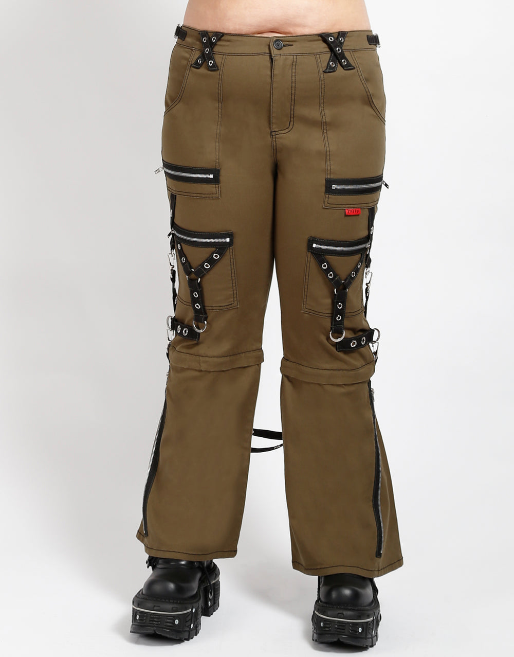 CURVE ZIP TO ZIP DARK STREET PANT ARMY