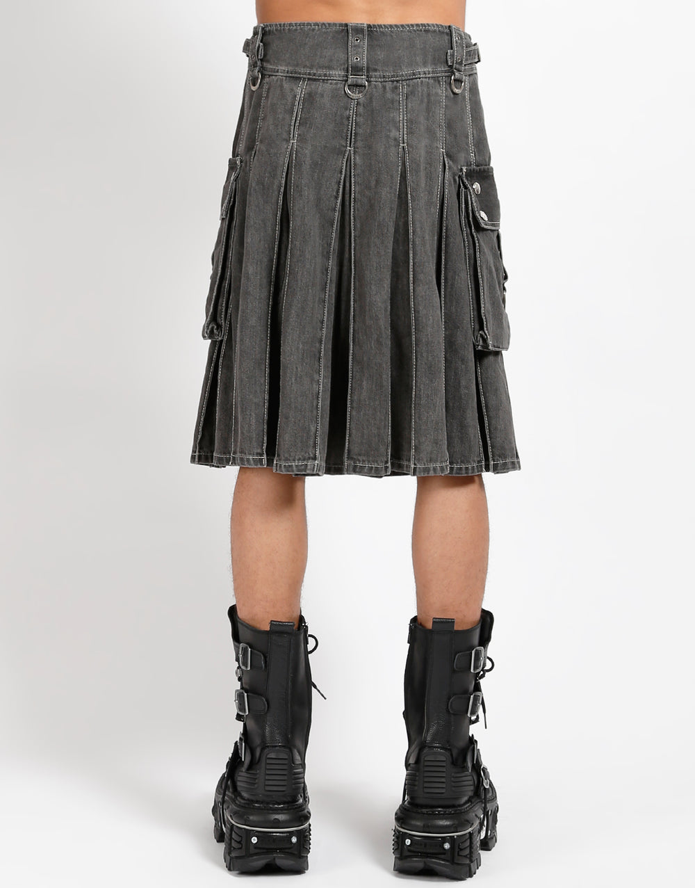 SUPER KILT BLACK DENIM