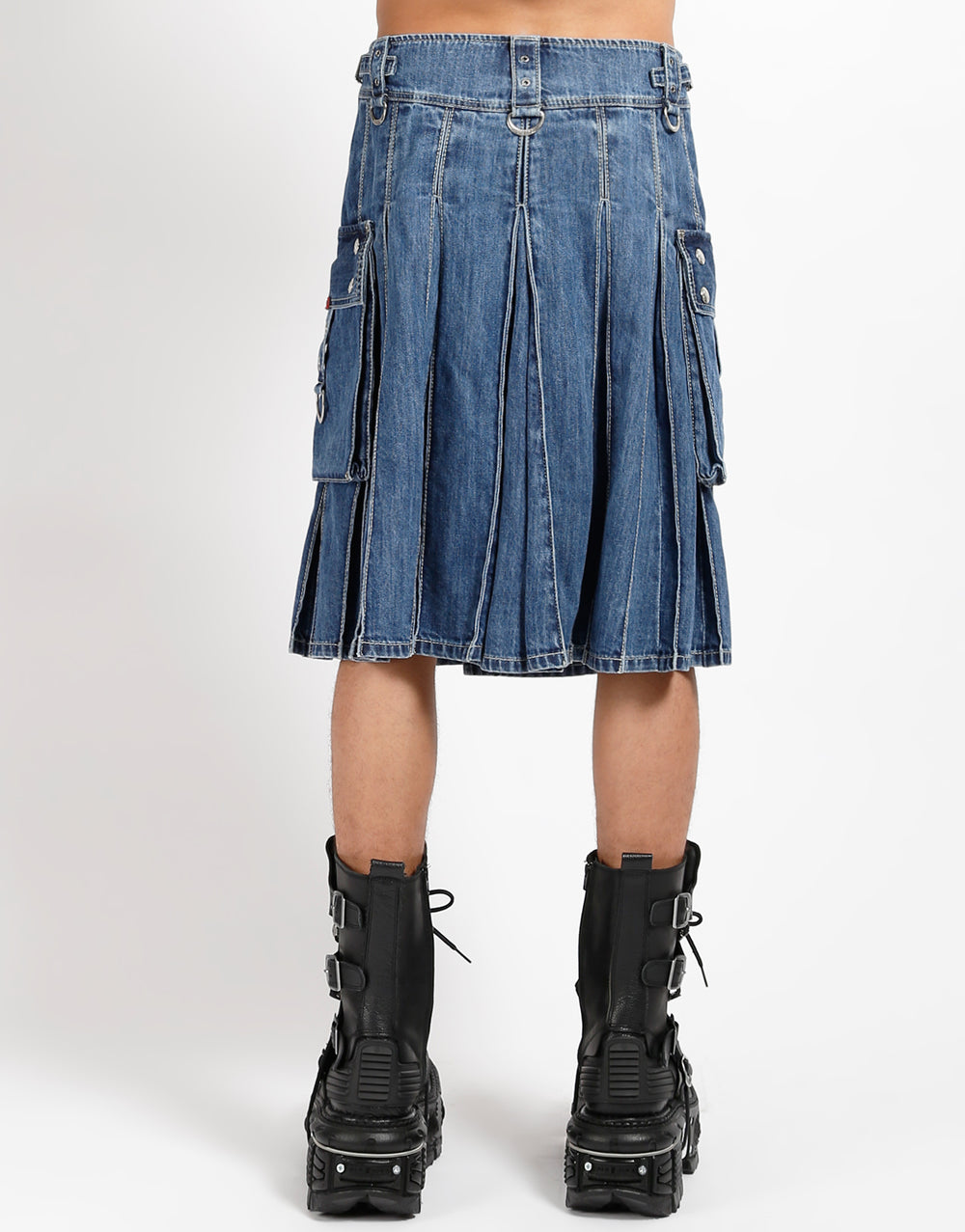 SUPER KILT LIGHT BLUE DENIM