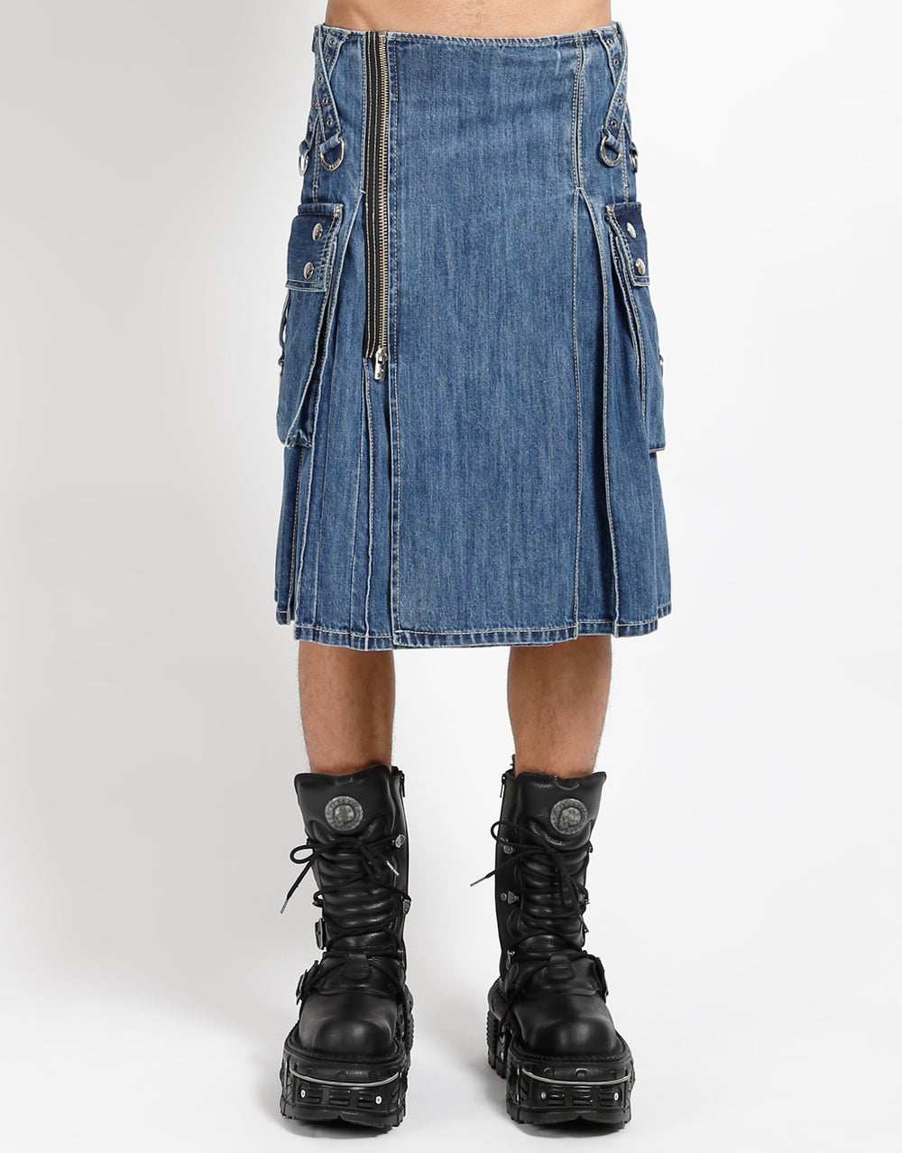 SUPER KILT LIGHT BLUE DENIM