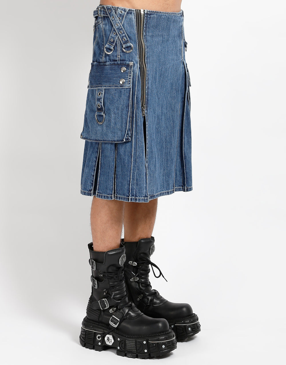 SUPER KILT LIGHT BLUE DENIM