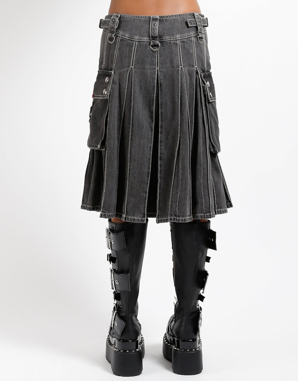 SUPER KILT BLACK DENIM