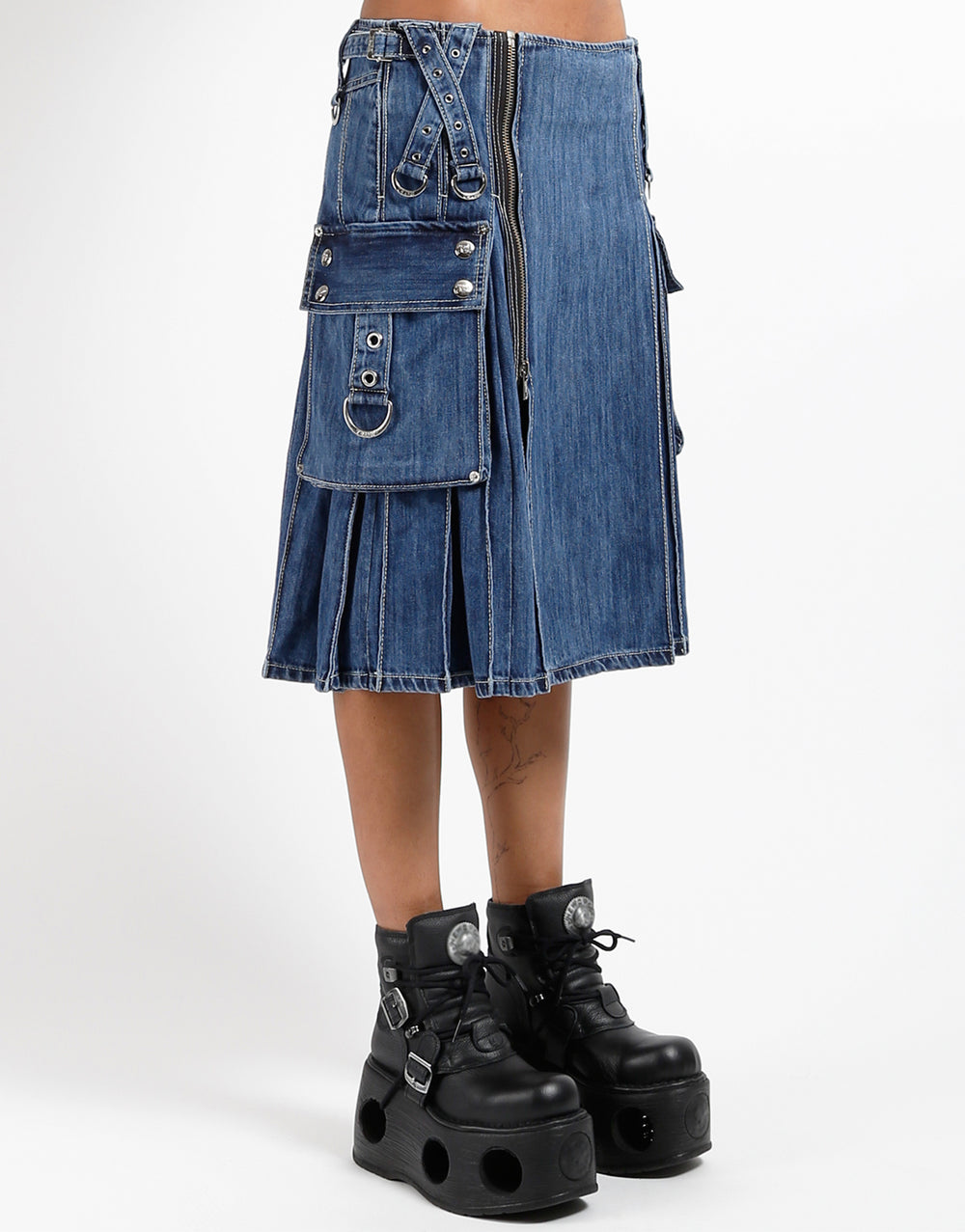 SUPER KILT LIGHT BLUE DENIM