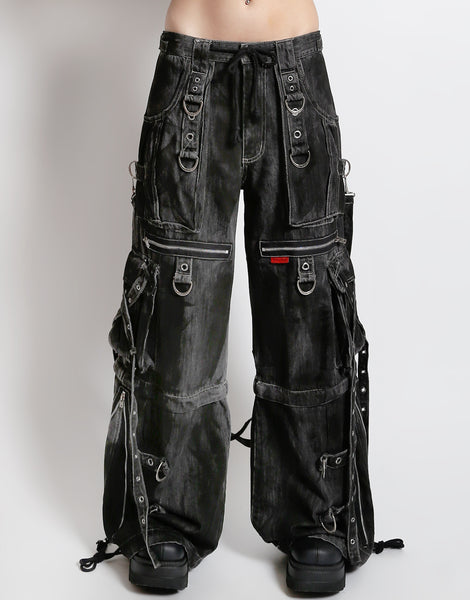 TRIPP NYC - X-STRAP PANT BLACK INK WASH DENIM