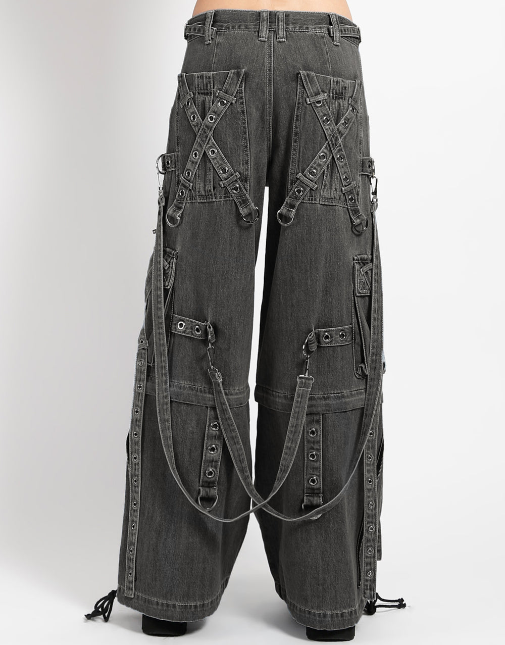 X-STRAP PANT BLACK DENIM