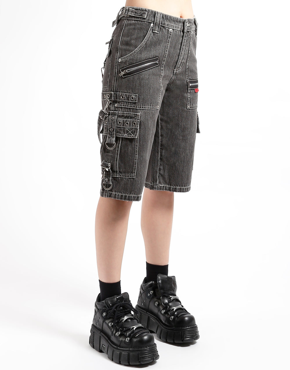 PUNK SHORT BLACK DENIM