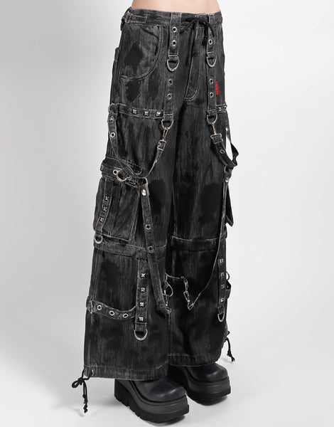 TRIPP NYC - DENIM STRAP PANT BLACK INK WASH