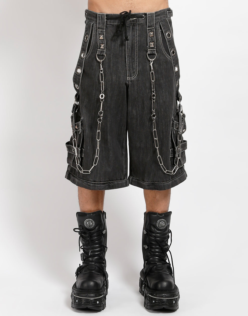 SUPER O-RING PANT BLACK DENIM