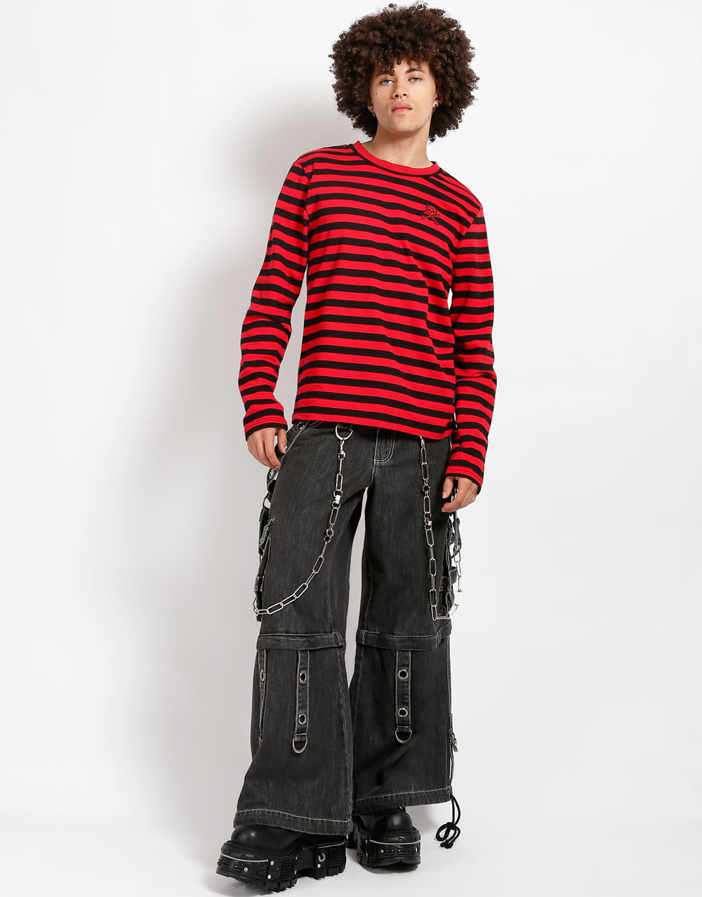 SUPER O-RING PANT BLACK DENIM