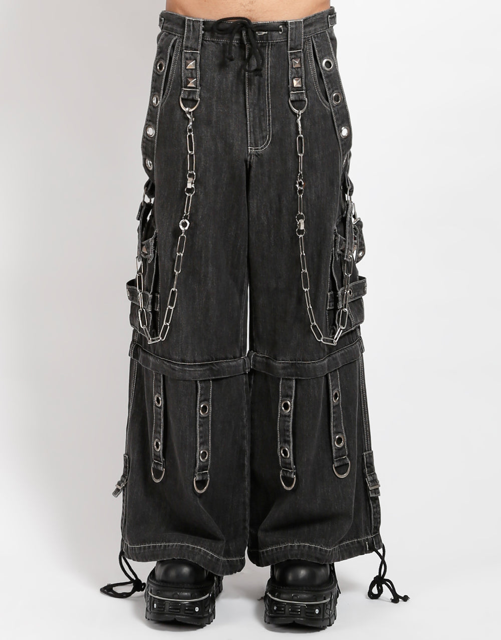 SUPER O-RING PANT BLACK DENIM