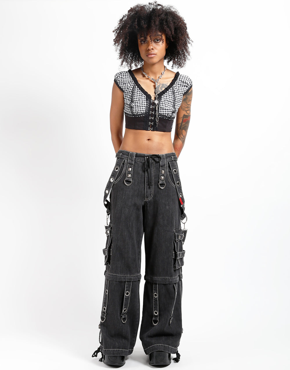 SUPER O-RING PANT BLACK DENIM