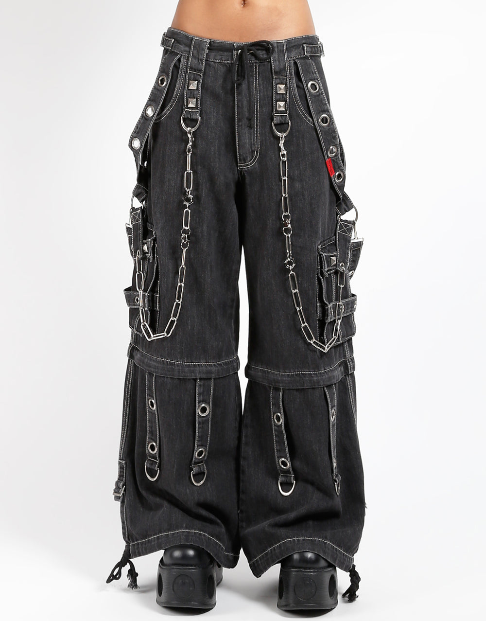 SUPER O-RING PANT BLACK DENIM