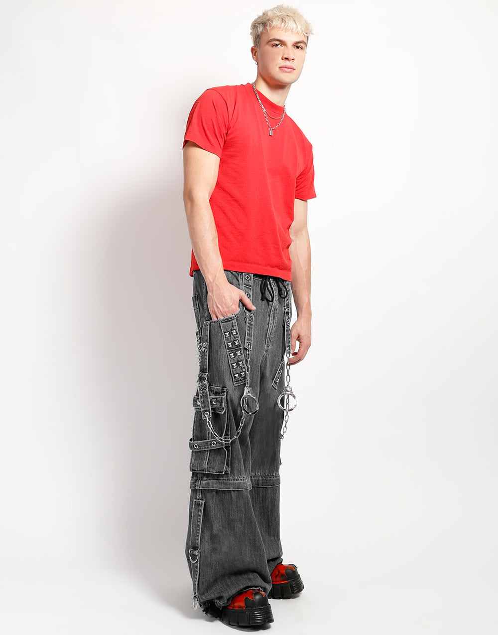 LOCK UP PANT LIGHT BLACK DENIM