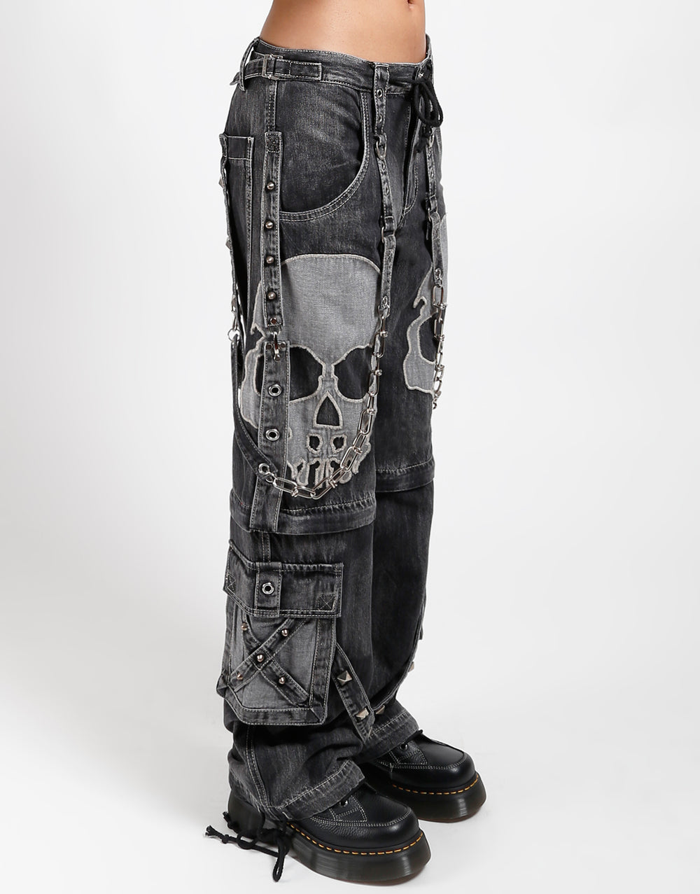 SCARE DARK STREET PANT FOG WASH BLACK DENIM
