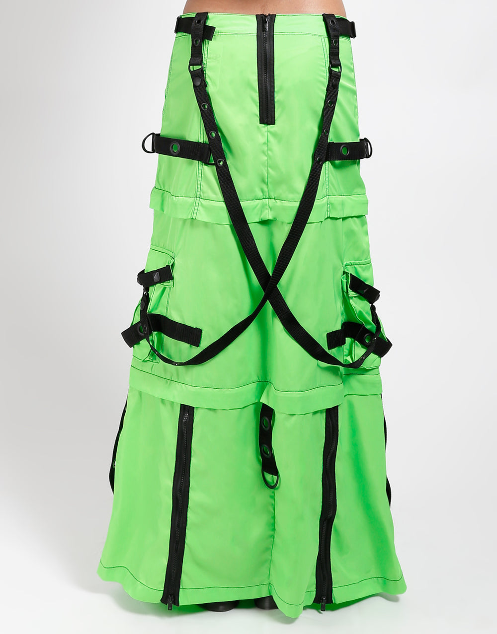 ZIP OFF MEGA NYLON SKIRT NEON LIME