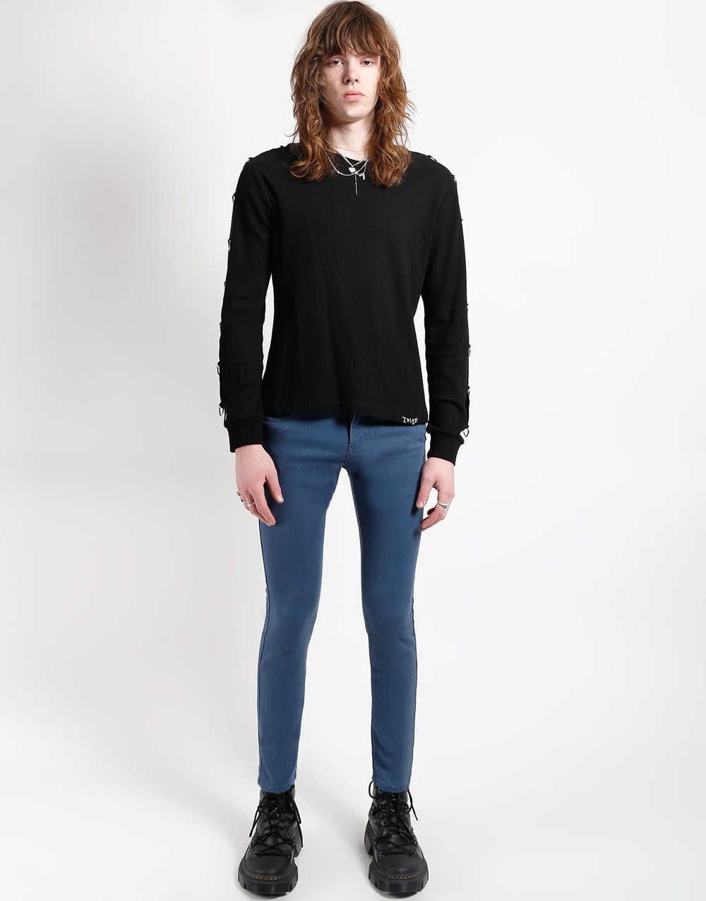BLACK WASH JEAN BLUE GREY