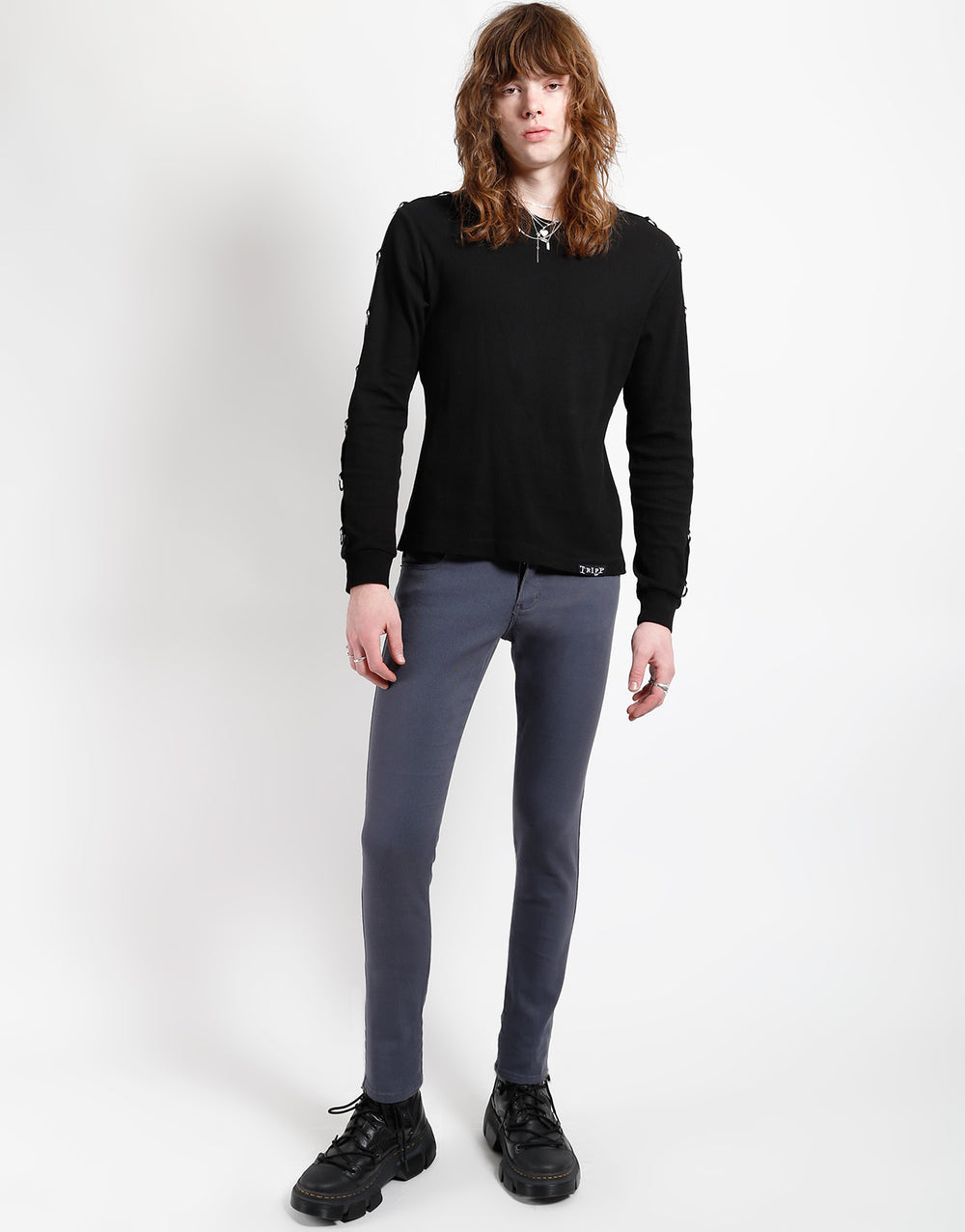 BLACK WASH JEAN CHARCOAL GREY