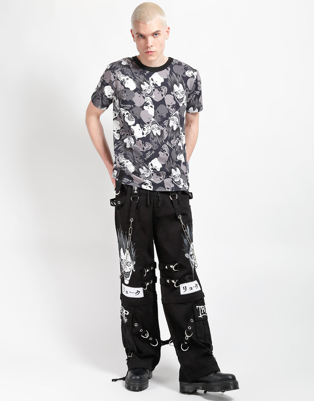 TRIPP NYC X DEATH NOTE - RYUK SKULL CAMO D-RING TEE