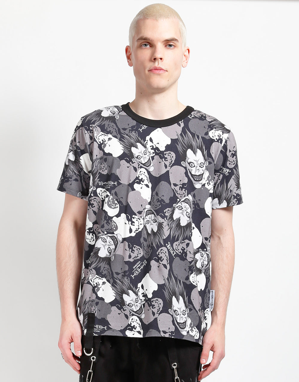 TRIPP NYC X DEATH NOTE - RYUK SKULL CAMO D-RING TEE