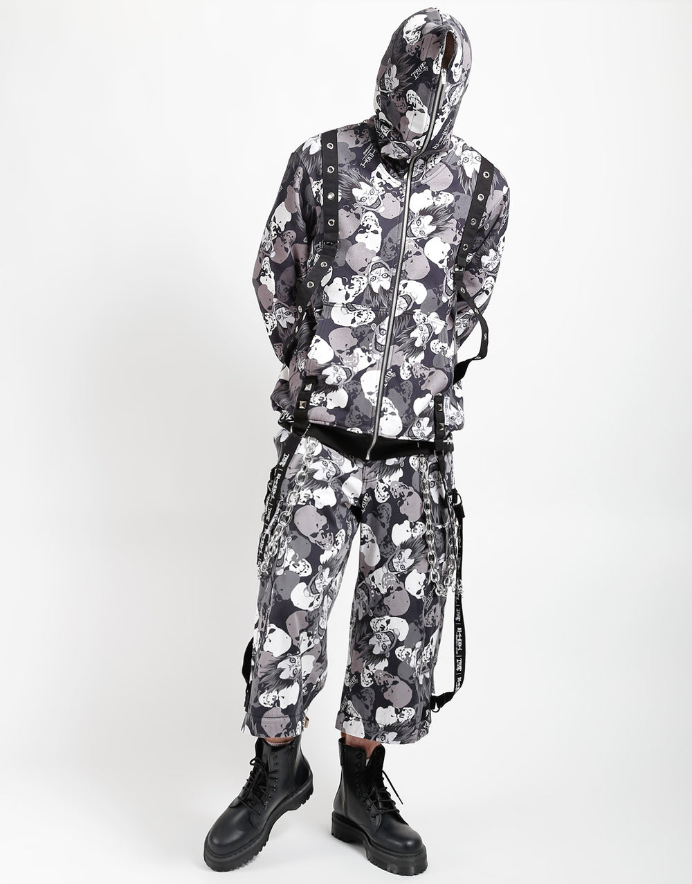 TRIPP NYC X DEATH NOTE - RYUK SKULL CAMO FULL ZIP HOODIE