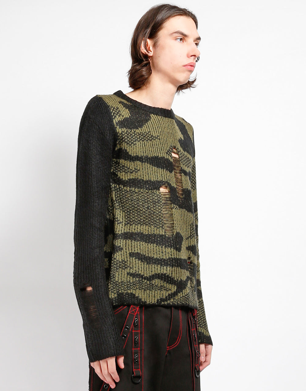 RAG SWEATER CAMO